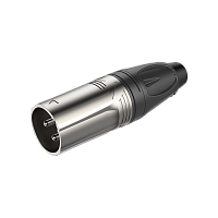 ROXTONE RX3M-NT Разъем XLR-папа кабельный 3-контактный, цвет серебро