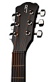 ROCKDALE Aurora D1 C BK Акустическая гитара дредноут с вырезом, цвет полупрозрачный черный