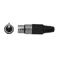 NordFolk NCX5011  кабельный разъем XLR female, хром, металл/пластик