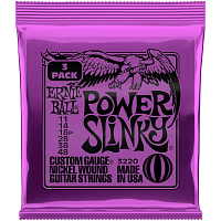 ERNIE BALL 3220 три комплекта струн для электрогитары, Nickel Wound Power Slinky, 11-48