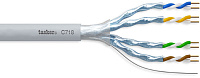 Tasker C718 L.S.Z.H витая пара F.T.P. cat. 6A, 4x2x0.25 кв.мм,   серый, одножильный, медный