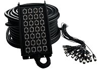 Rockcable RCL30940  мультикор, XLR 24x4, 50 метров