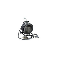 KLOTZ RC5EED050B RAMCAT5 кабель витая пара S/UTP на катушке 2xRJ45 EtherCon F/M, 50 м, чёрный, оболочка ПВХ