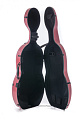 GEWA PURE CELLO CASE POLYCARBONATE 4.6 4/4 Red Кейс для виолончели контурный, карбон, цвет красный