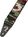 FENDER WeighLess 2' Camo Strap гитарный ремень, расцветка камуфляж