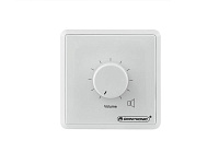 Omnitronic PA volume controller  Встраиваемый трансформаторный регулятор громкости для PA /10Вт/ Цвет белый (ELA) /Реле приоритета 24 В/ Размеры:80 x 80 x 67мм.