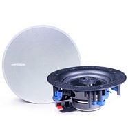 CVGaudio CRH608T Встраиваемая 6,5"/0.75" двухполосная акустическая система, 2.5/5/10/15W-100V, 30W-8ohm, тонкая рамка фронтальной сетки, цвет белый