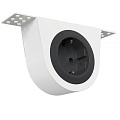 Kondator 935-SF01W Крепление для установки 1 розетки серии Powerdot MINI под столешницей или сиденьем кресла, цвет белый