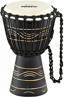 MEINL NINO-ADJ4-XXS  джембе африканский детский (4 1/2"x 8"), материал - Mahogany Wood, мембрана натуральная, веревки - HTP-нейлон, цвет черный
