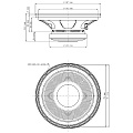 EighteenSound 15LW1500/8  15" динамик с расширенным НЧ диапазоном, 8 Ом, 1000 Вт AES, 96 дБ, 40...2000 Гц