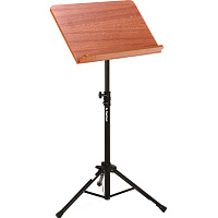 OnStage SM7312W пульт дирижера, тренога, подставка для нот из красного дерева, сталь, черный