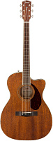 Fender PM-3C Triple-0 All-Mah w/case Акустическая гитара с кейсом, цвет натуральный (красное дерево)