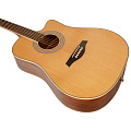 ROCKDALE Aurora D6 C NAT Satin акустическая гитара, дредноут с вырезом, цвет натуральный, сатиновое покрытие