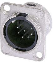 Neutrik NC7MD-L-1 панельный разъем XLR male 7 контакта