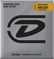DUNLOP DBSBS40120M Super Bright Stainless Steel Medium Scale Струны для 5-струнной бас-гитары