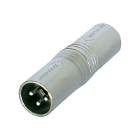 Neutrik NA3MM адаптер XLR 3 контакта штекер - XLR 3 контакта штекер