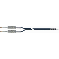 QUIK LOK SX/30-3K  компонентный кабель, 3 метра, разъёмы 2 х Mono Jack Male  Stereo Mini Jack