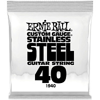 ERNIE BALL 1940 одиночная струна для электрогитары. Нержавеющая сталь, калибр .040
