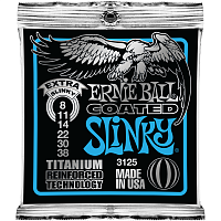 Ernie Ball 3125 струны для электрогитары Titanium RPS Extra Slinky (8-11-14-22-30-38)
