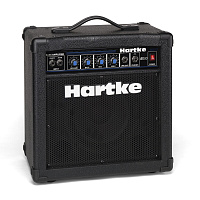 Hartke B200 басовый комбоусилитель 20 ватт, 8" CUSTOM BASS, 3х полосный эквалайзер, вход Active/passive, петля эффектов, гнездо наушников, 371х381х241 мм, вес 11.5 кг