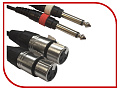 American Dj AC-2XF-2J6M/3 кабель 2хXLRF - 2 JACK6M, длина 3 метра
