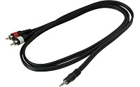 Rockcable RCL 20902 D4 кабель мини-джек стерео - 2 х RCA, длина 1.5 метра