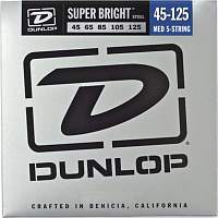 DUNLOP DBSBS45125 Super Bright Steel Bass 45-125 5 Strings струны для 5-струнной бас-гитары