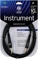 PLANET WAVES PW-G-10 кабель распаянный инструментальный, джек-джек, 3,05 м. золотой джек, двужильный