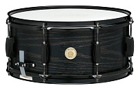 TAMA WP1465BK-BOW WOODWORKS SERIES SNARE DRUM  малый барабан 6.5'"14", тополь, цвет Black Oak Wrap