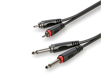 ROXTONE RACC150/6 Аудиокабель 2xRCA  2x6.3 mono Jack, AC010, длина 6 метров