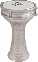YUKA DRBTG6-12M  Турецкая дарбука, кованная, цвет: металлик, размер: 6"(15 см) x 12" (30 см), состав: алюминий, пластик