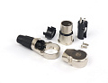 AuraSonics X3FR кабельный угловой 3-контактный разъем XLR female, посеребренные контакты, никель