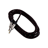 Rockcable RCL 30209 TC C/BLACK  Инструментальный кабель, 6.3 мм джек - 6.3 мм джек, длина 9 метров, в тканевой оплетке