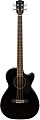 Fender CB-60SCE Bass Black LR Электроакустическая бас-гитара, топ массив ели, цвет черный
