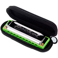 HOHNER Rocket Amp 2015/20 D (M2015036X)  губная гармоника, корпус пластик ABS ярко салатового цвета, крышки из нержавеющей стали. Доступ на 30 дней к бесплатным урокам