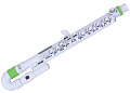 NUVO jFlute Kit - White/Green флейта, изогнутая головка, материал - АБС-пластик, цвет - белый/зеленый, в комплекте - мундштук, колено ре, смазка, чехол, тряпочка для протирки, дополнительные клавиши.