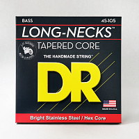 DR TMH-45 струны для 4-струнной бас-гитары, калибр 45-105, серия LONG NECKS™, обмотка нержавеющая сталь, покрытия нет