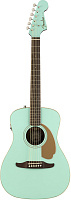 Fender Malibu Player AQS Электроакустическая гитара, цвет лазурный