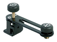 K&M 24035-300-55 держатель микрофона для ударной установки (крепление на бочку) Цвет черный. 0.13 kg, L: 115 mm.