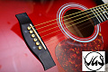 VGS D1 Dreadnought Redburst гитара акустическая, цвет красный берст