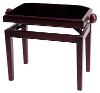 GEWA Piano Bench Deluxe Mahogany Matt банкетка красное дерево матовая прямые ножки верх бордо