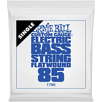 ERNIE BALL 1785 одиночная струна для бас-гитары. Сталь, Flat Wound, калибр .085