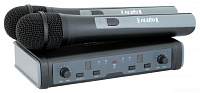 PROAUDIO DWS-807HT  Радиосистема с двумя вокальными микрофонами, UHF, 16 каналов, IR настройка канала, пластиковый кейс, 655-679 МГц