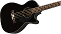 Fender CB-60SCE Bass Black LR Электроакустическая бас-гитара, топ массив ели, цвет черный