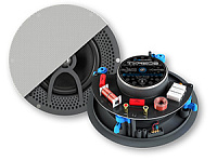 CVGAUDIO TXR608  Двухполосная встраиваемая 6.5” акустическаясистема Hi-Fi класса, 60 Вт (RMS) / 8 Ом, frameless дизайн, цвет белый