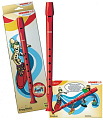 HOHNER Melody K95086  блокфлейта детская + книга-самоучитель с песнями (6 языков), С-Soprano, немец. система, пластик, 1 часть