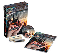HOHNER Step by Step (M91404) набор для начинающих играть на губной гармонике. В наборе: Книга Steve Baker (на русском языке), губная гармоника Big River Harp C, CD