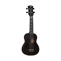 Luna UKE VMS BKS  укулеле сопрано, цвет  "Black Satin" (чёрный атлас)