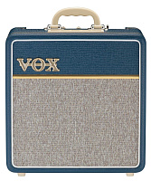 VOX AC4C1 BLUE ламповый гитарный мини комбоусилитель, 4 Вт, синий винил