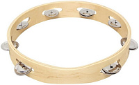 GEWA TAMBOURINE 12" Тамбурин без мембраны, деревянное кадло, металлические бубенцы